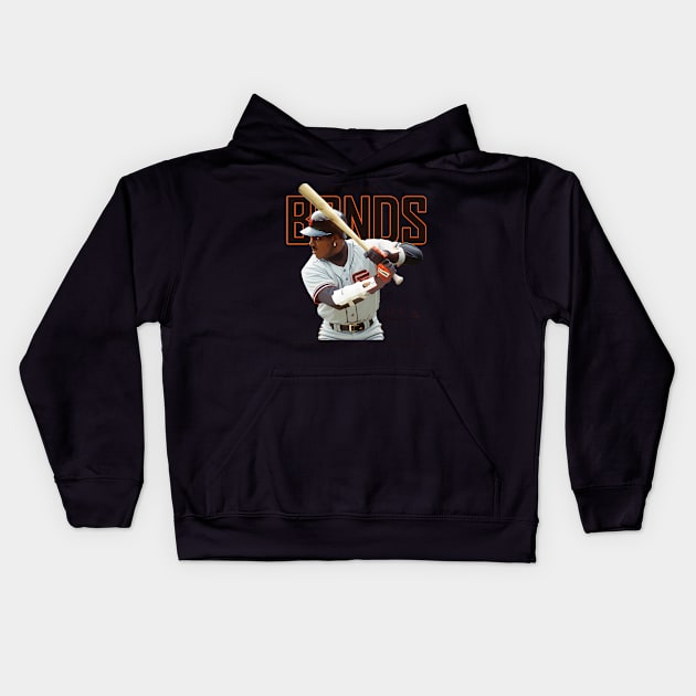 Barry Bonds Kids Hoodie by caravalo